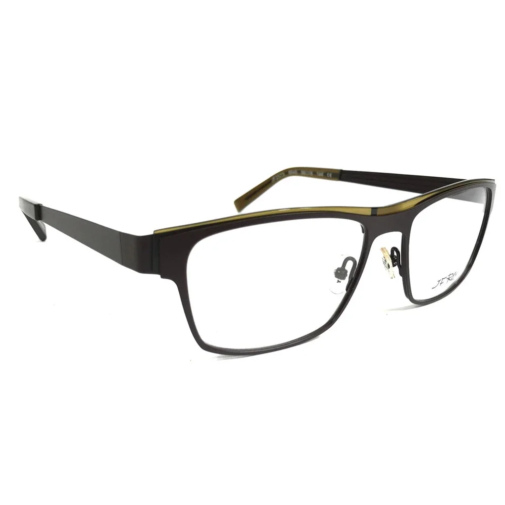 J.F. Rey Eyeglasses Frames JF2573 9545 Brown Khaki Olive Green 56-18-144